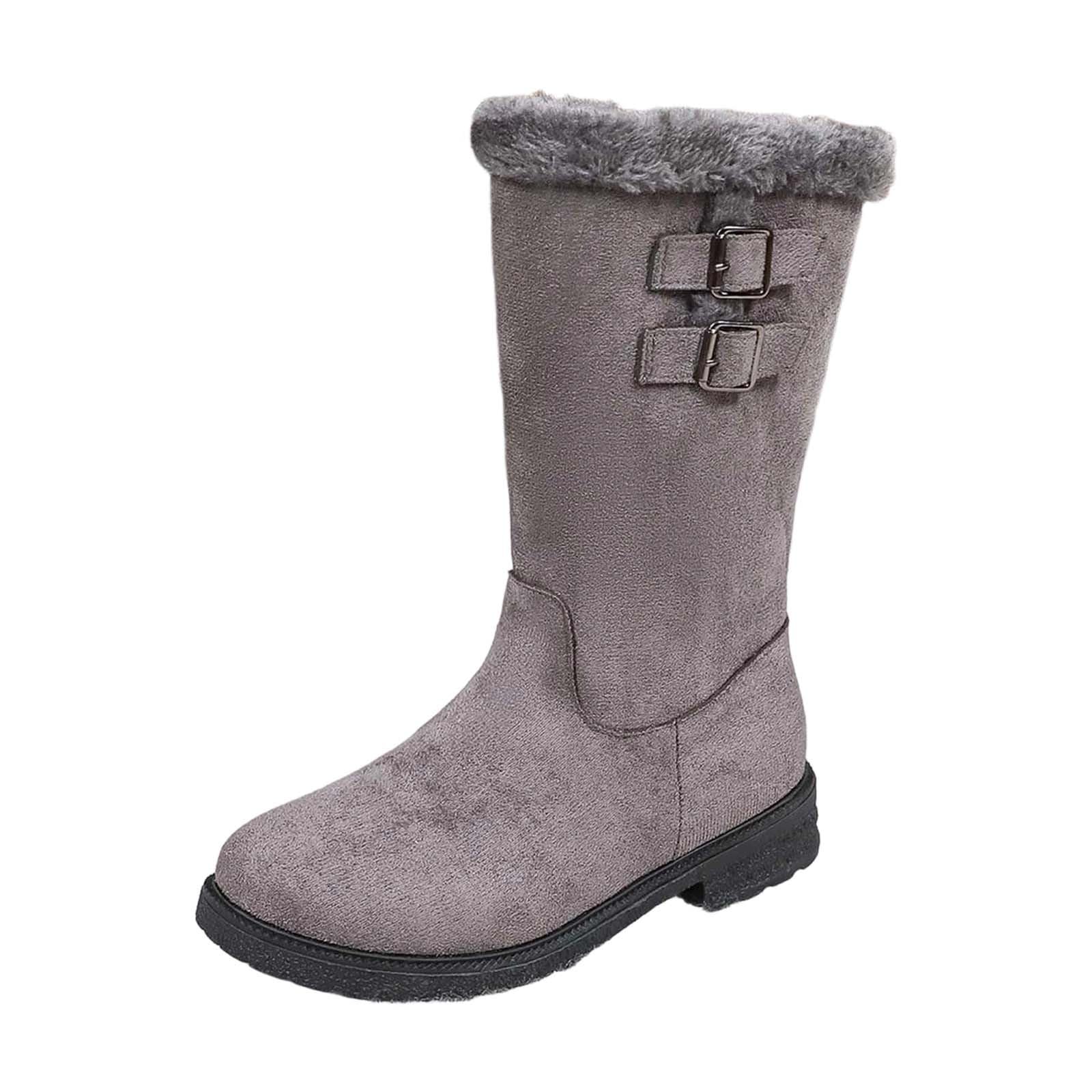 Stivaletti da Neve Donna Morbidi Foderati Casual | Materiale Morbido e Fodera Calda, Stivaletti Casual per Inverno e Passeggiate