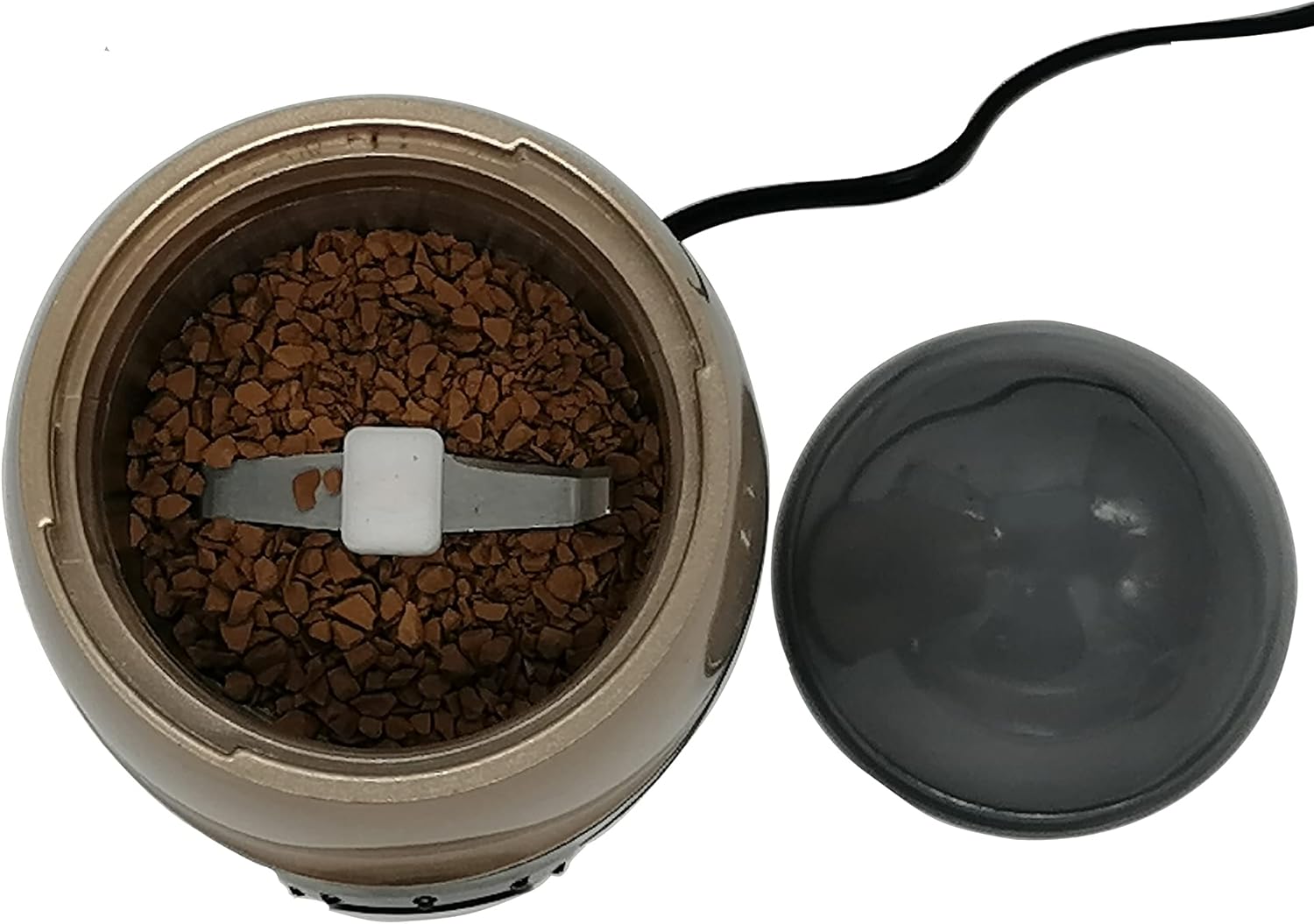 Electric Coffee Bean Grinder,Stainless Steel Spice Grinder,Stainless Steel Bowl One-Touch Control with Spoon for Spice Herbs Nuts Grains