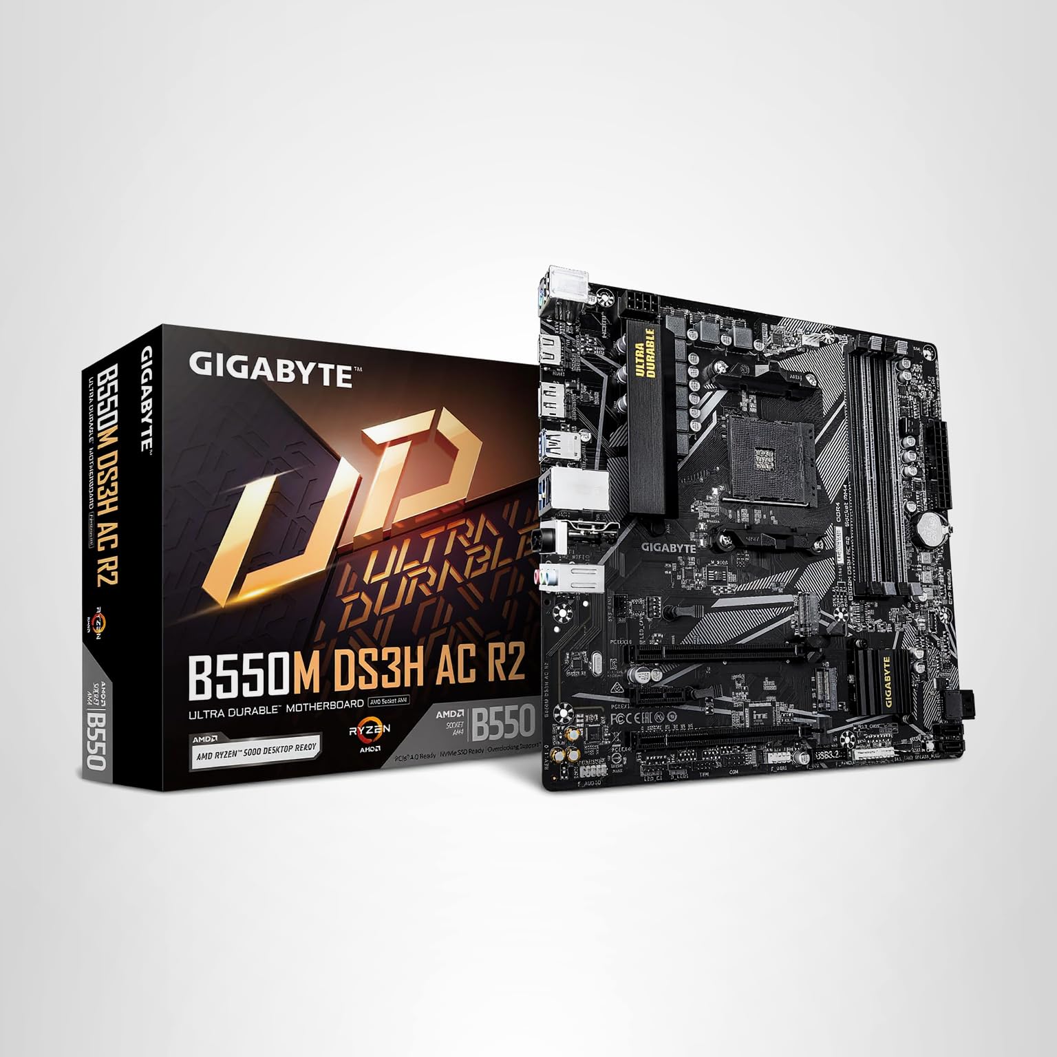 Amazon.com: GIGABYTE B550M DS3H AC R2 AMD AM4 Motherboard, Micro