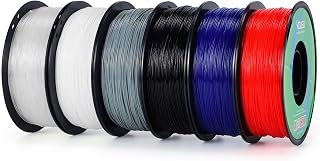 Creality ABS 필라멘트 1.75mm, 3D 프린터 필라멘트, 탁월한 저항성, 무취 무독성, 안정성, 견고함, 1kg(2.2파운드) 3D 프린터용 인쇄 필라멘트 (블랙)