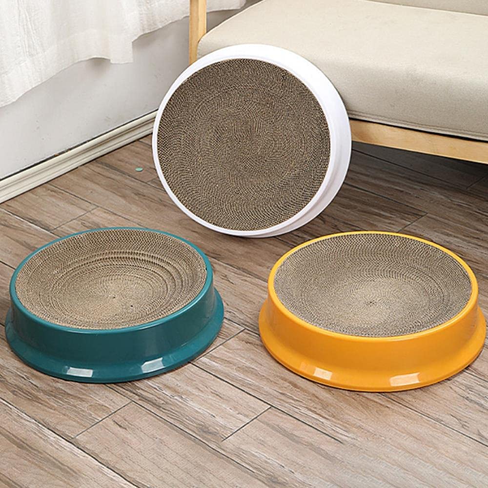 Juguete de Agarre de Gato Rascador Para Gatos, Almohadilla Para Rascar Corrugado Ovalado De Cartón, Rascador Para Gatos, Cama De Salón, Tablero Duradero, Cuenco Para Rascador De Gatos Tableros Afilado