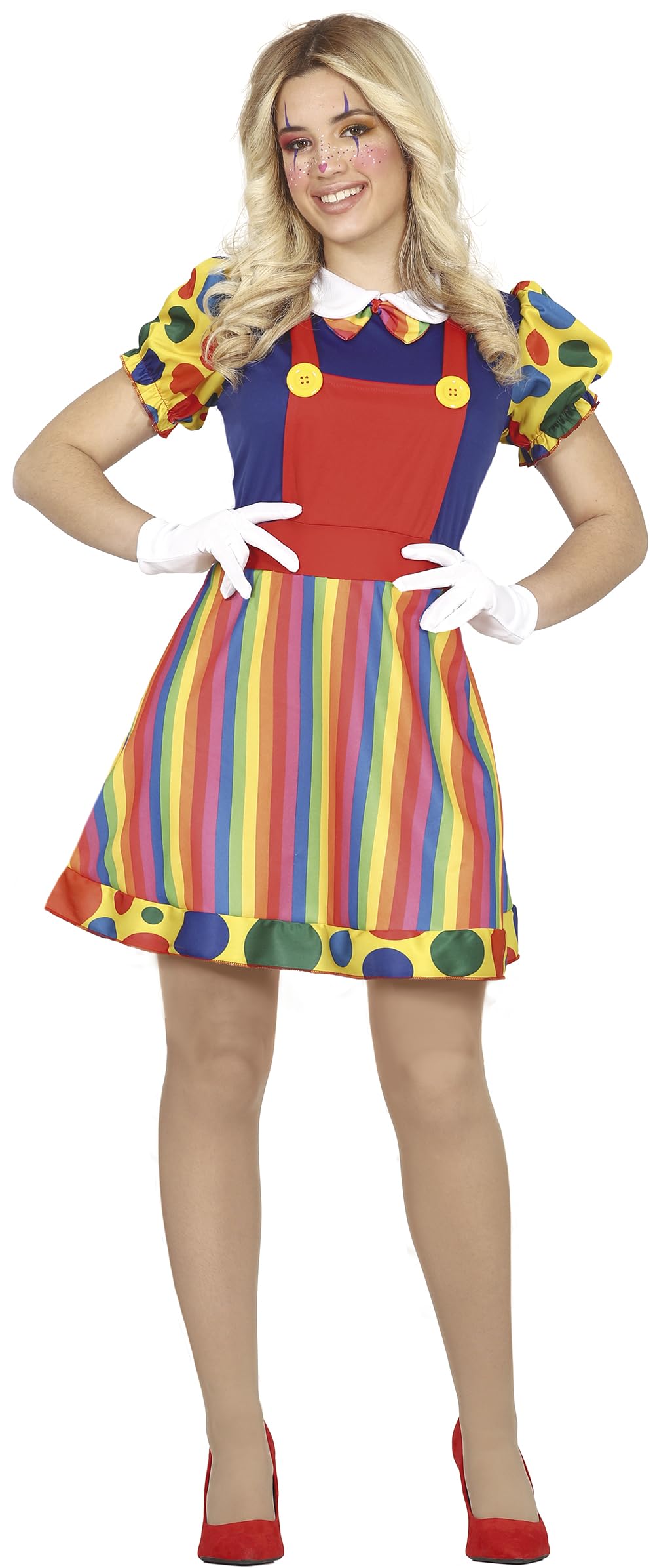 FIESTAS GUIRCA Smile Clown Costume for Women