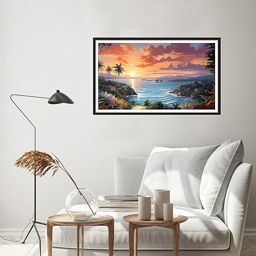 Miniatura 2 de Kits de pintura de diamante 5D para adultos, kits de arte de diamantes de vaca de ensueño azul, kits de arte para principiantes, kits de