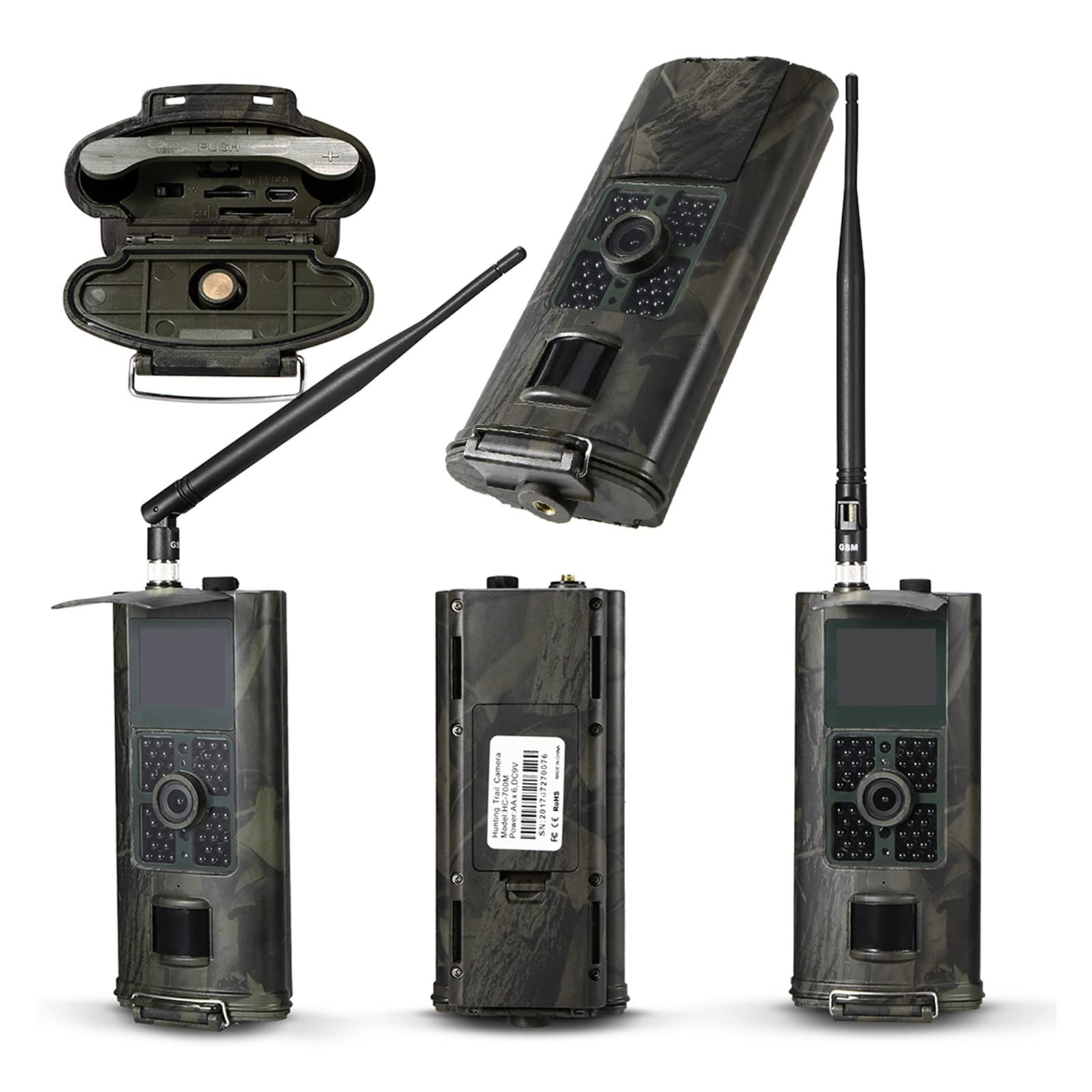 Kamera leśna, Kamera Obserwacyjna Outdoor Trap Game Kamery Myśliwskie 4K HD Wodoodporna 1080P Wildlife Night Vision Scouting Obserwacyjne Bezprzewodowa