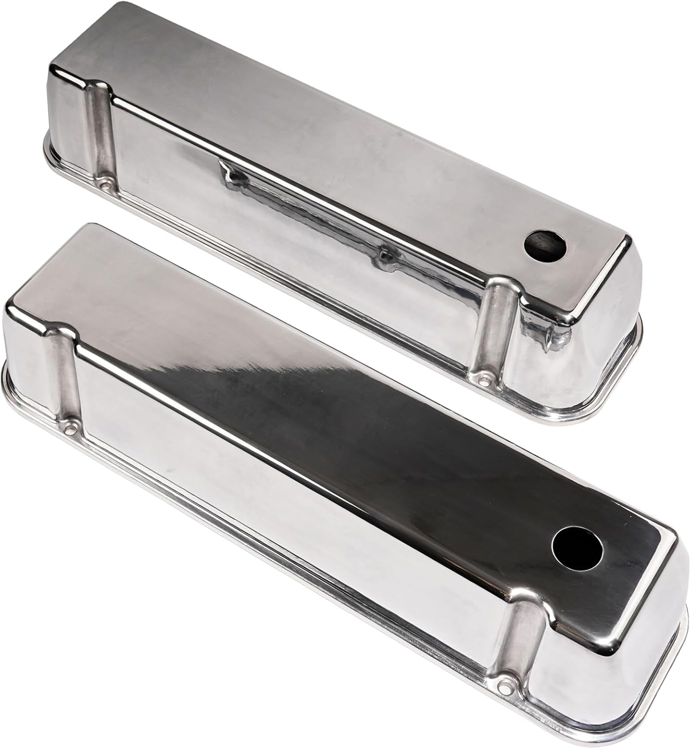 Valve Covers Tall Cast Aluminium Black for Ford 429 460 Big Block (Polish)