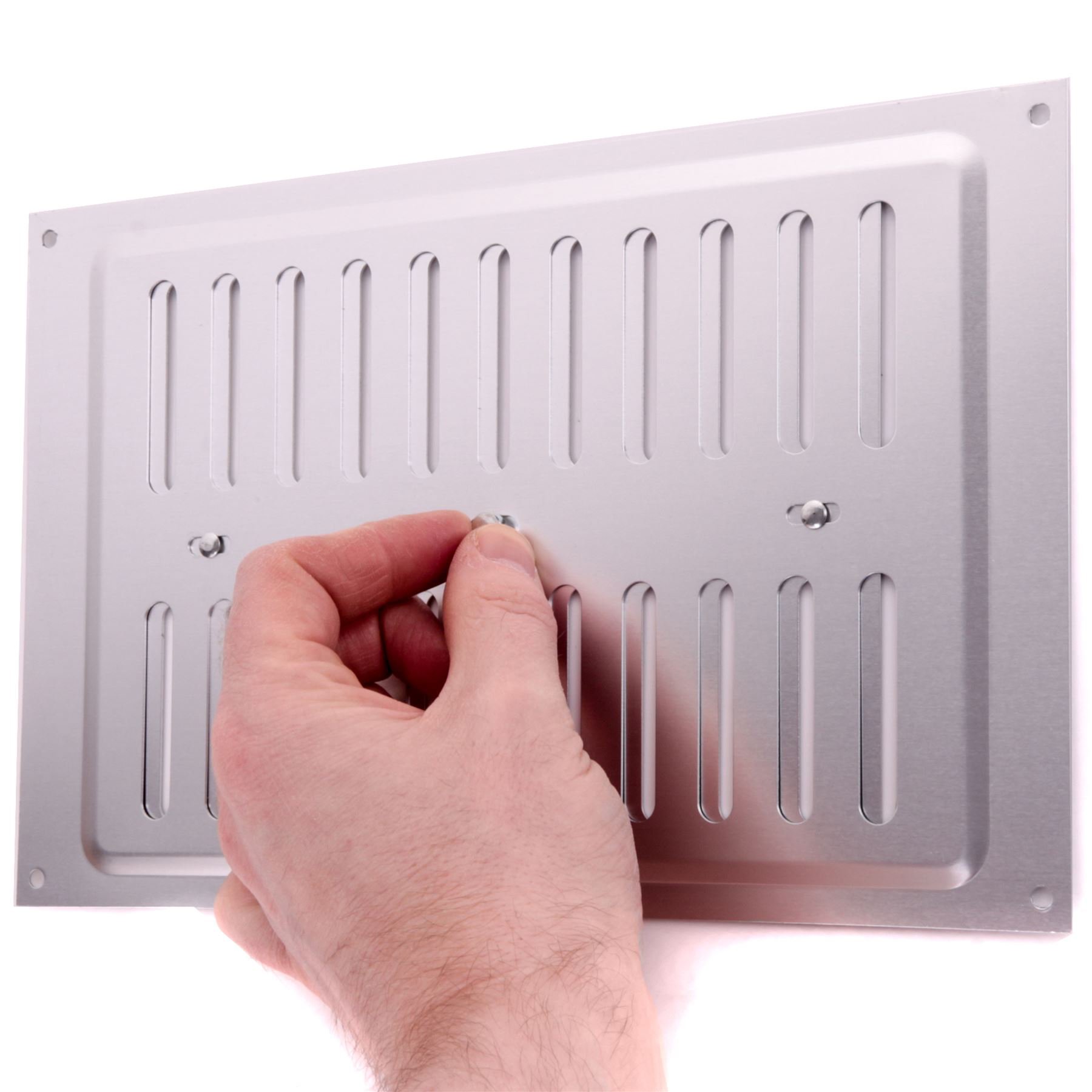 Open & Close Aluminium Air Vent 9" x 6" Large Double Brick Hit & Miss Sliding Adjustable