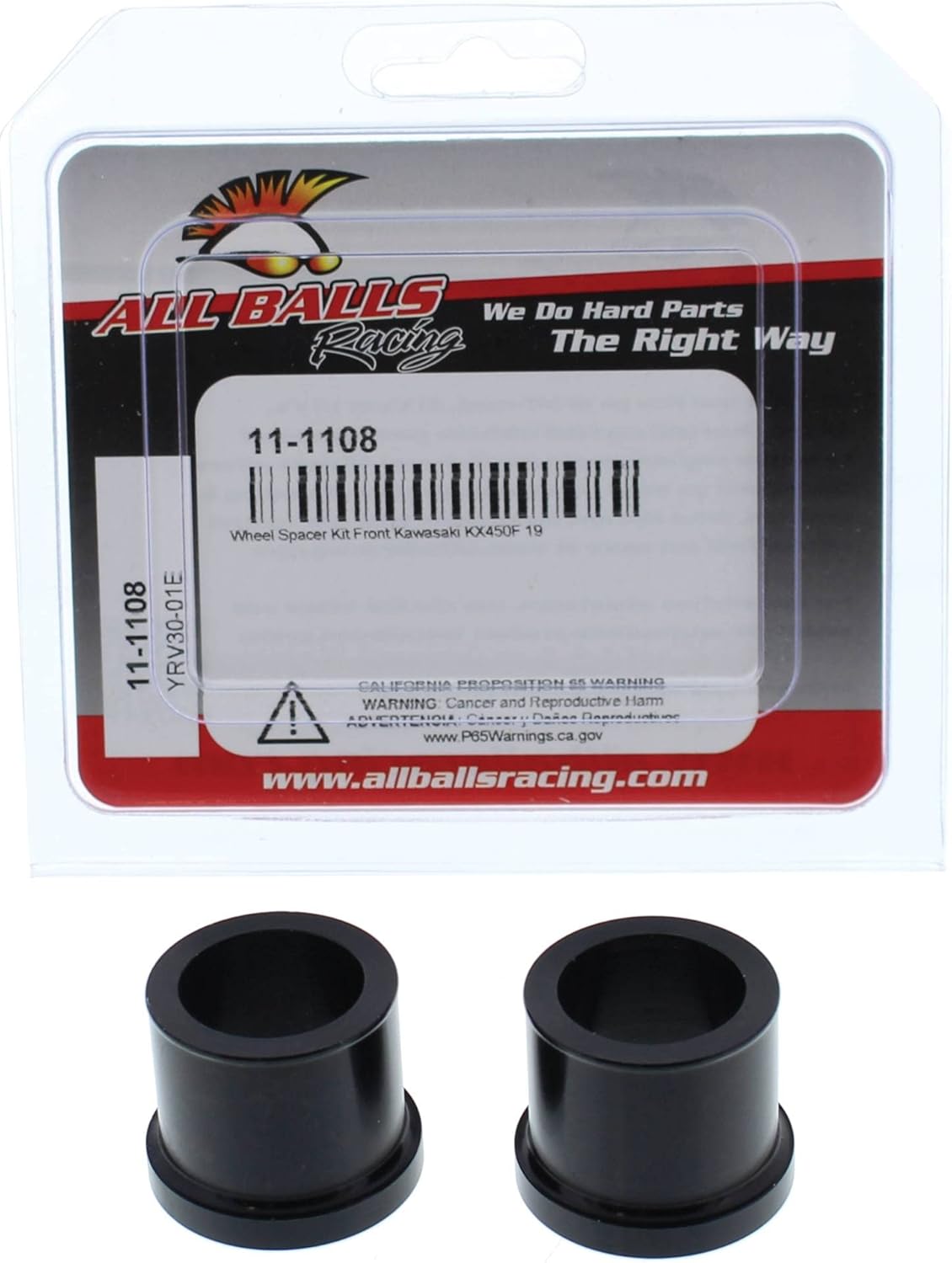All Balls Wheel Spacer Kit (11-1108) Replacement For Kawasaki KX450F 2019