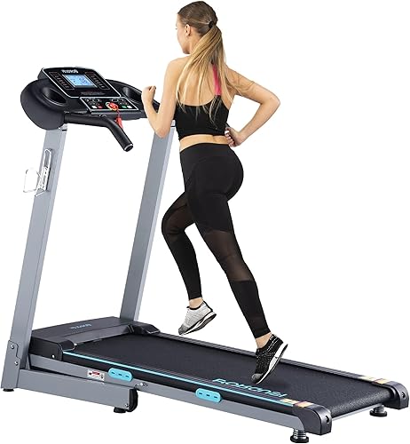 BORGUSI ManualAuto Incline Treadmill with Bluetooth Speaker, Electric Folding Treadmill Max 8.510 MPH Speed, Running Machine with 15 Preset Programs