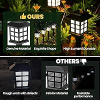 Vista 15 de GIGALUMI Luces solares para exteriores, paquete de 8 luces solares LED impermeables para exteriores, luces solares para pasarela que mantienen 10