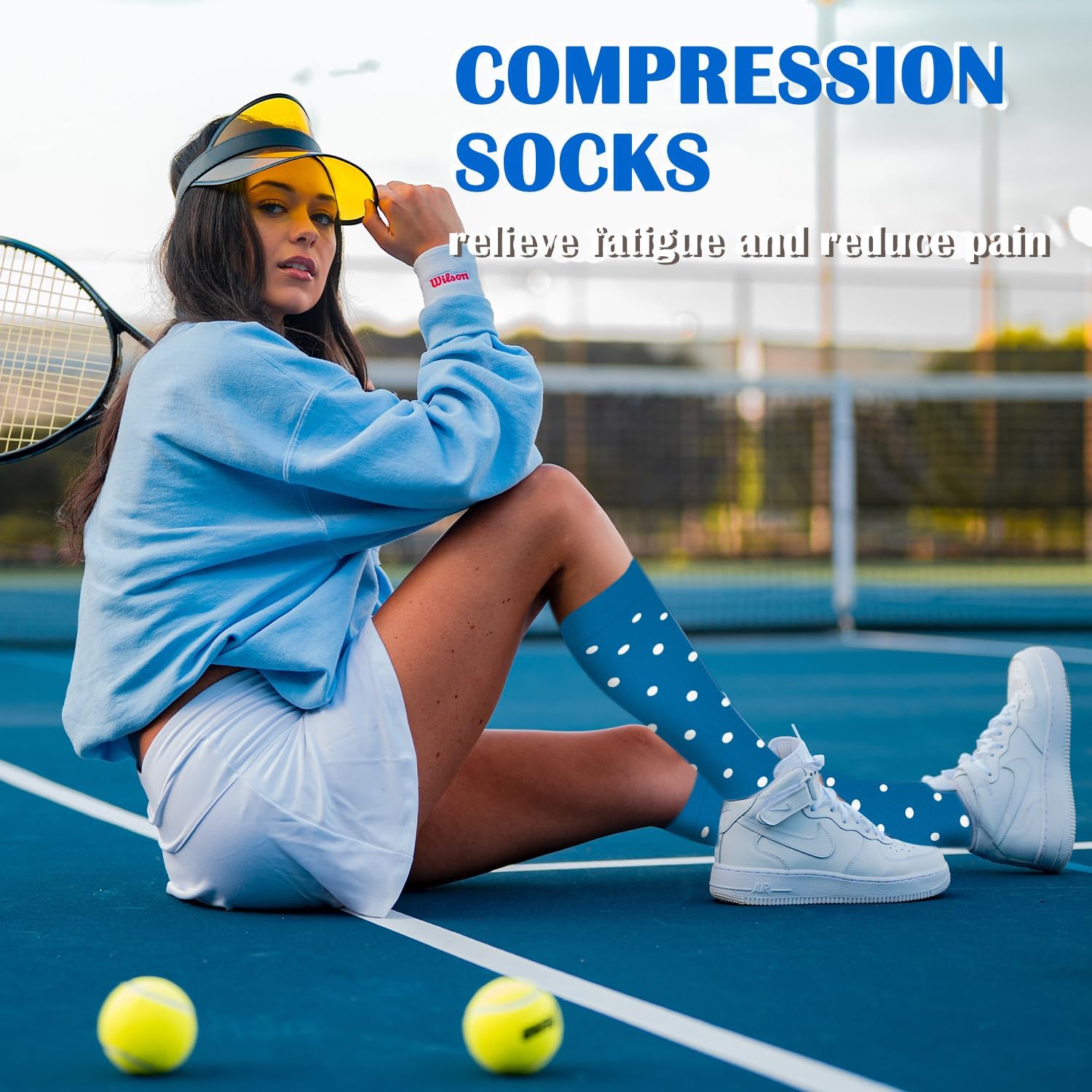 ACTINPUT Bas de Contention Femme et Homme，4 Paires Chaussettes de Compression pour Sportive, Cyclisme, Voyage en Avion, Course à pied, de Grossesse，de Vol et de Voyage