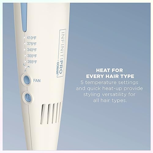 Miniatura 3 de INFINITIPRO BY Conair QuadAir - Plancha plana para alisar el cabello, control de daños con alisado de una sola pasada, Quad Power es cuatro placas