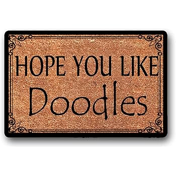 we hope you like doodles doormat