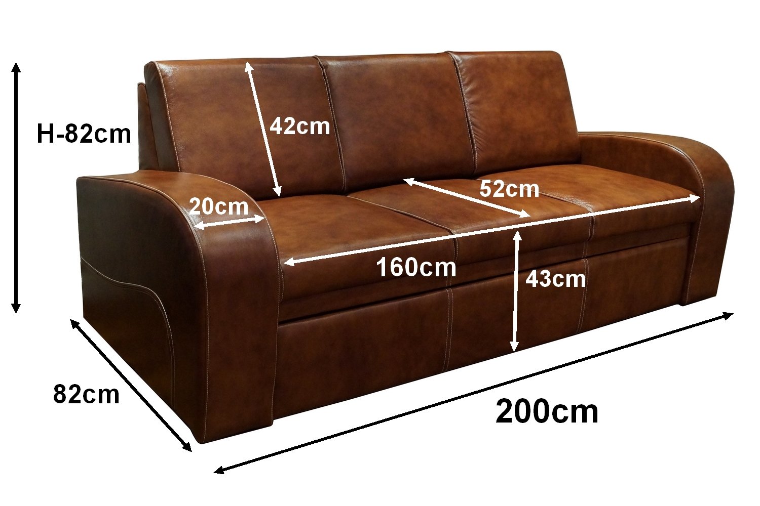 Quattro Meble Echtleder 3 Sitzer Sofa Oslo FS Breite 200cm Ledersofa Echt Leder Couch große Farbauswahl !!!