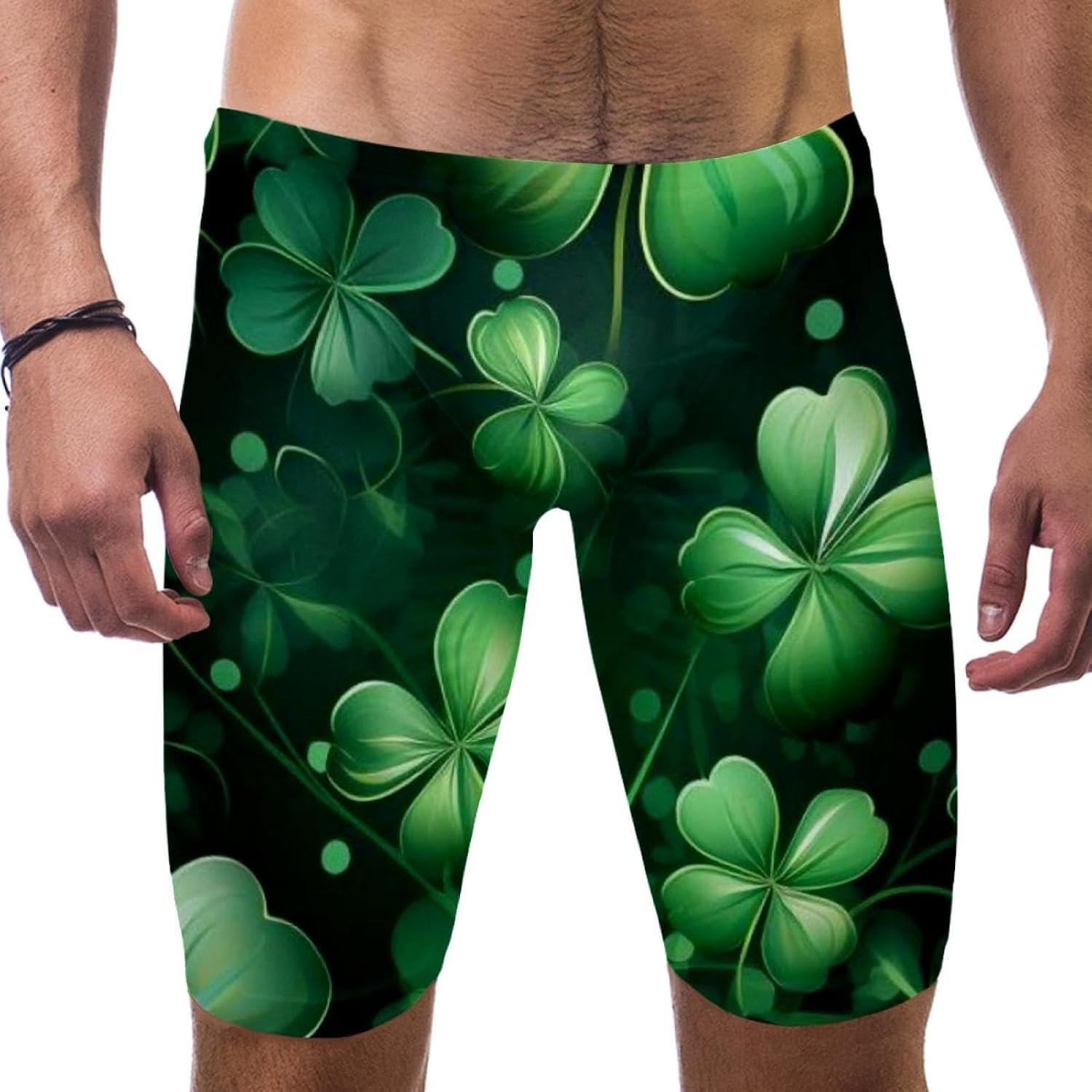 St Patrick's Day Boy's Swimming Jammers Swimming Shorts for Men's Swimming Trunks Tight