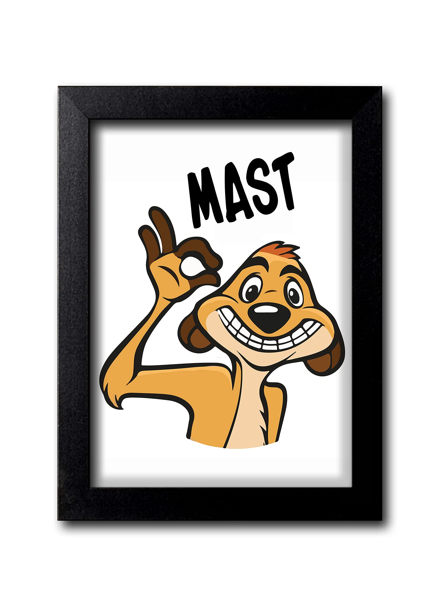 Blue Nexus Hakuna Matata Timon N Pumba Wall Poster with Wall Frame Wall Stickers Room Art Poster Painting (Get 25% Off on Buying More Than 1 Any Products:Check Offer Section)_BNWPK227