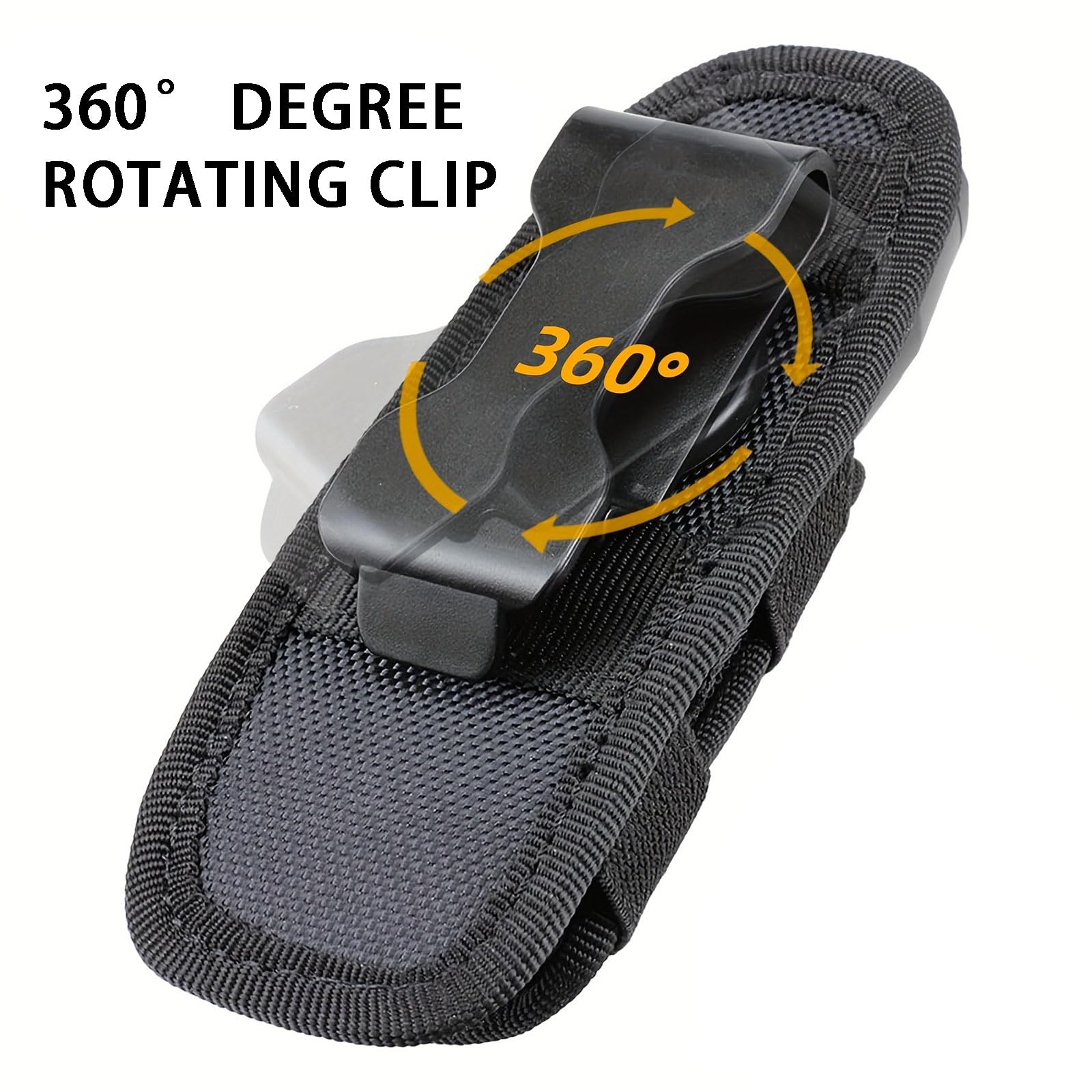 Pochette de bâton tactique, pochette de lampe de poche, étui de pulvérisation, Clip rotatif à 360 degrés, auto-défense militaire, porte-outils de Police  18