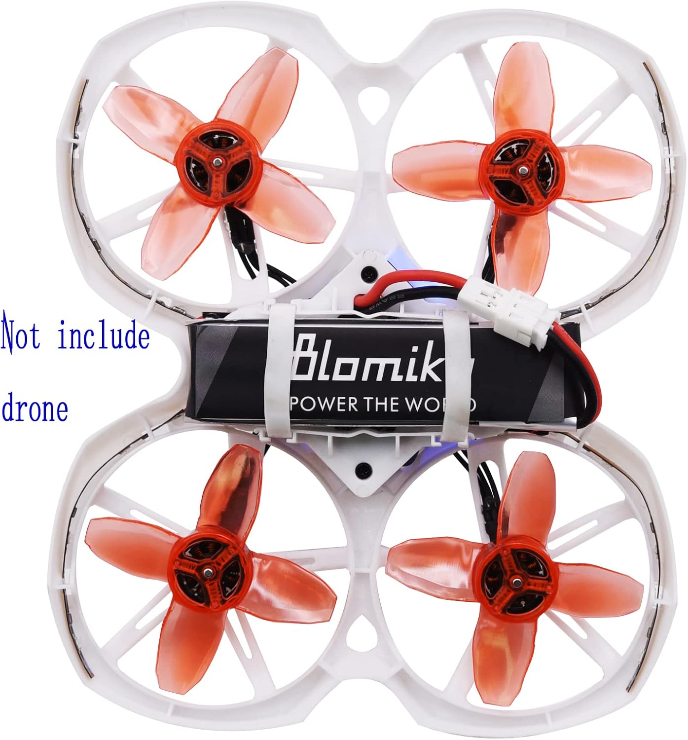 Blomiky 4 Pack 1S 3.8V 450mAh 80C Lipo Battery with PH2.0 Plug Compatible with S Free Style RC Quadopter Drone / F4 4