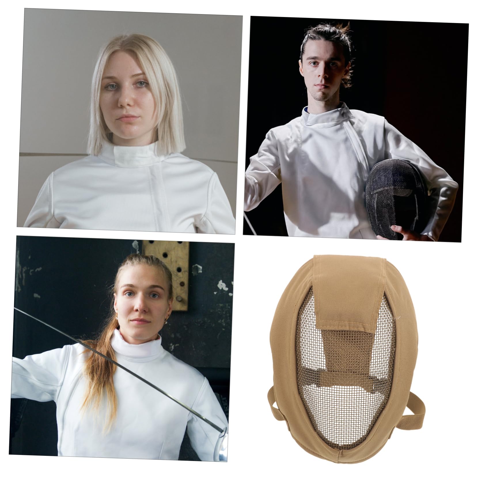 YARNOW Gesichtsschutzmaske Aus Stahlgeflecht Vollgesichtsschutz Für Outdoor-aktivitäten Transparente Und Robuste Feldmaske Für Fechtsport Und Mannschaftsspiele