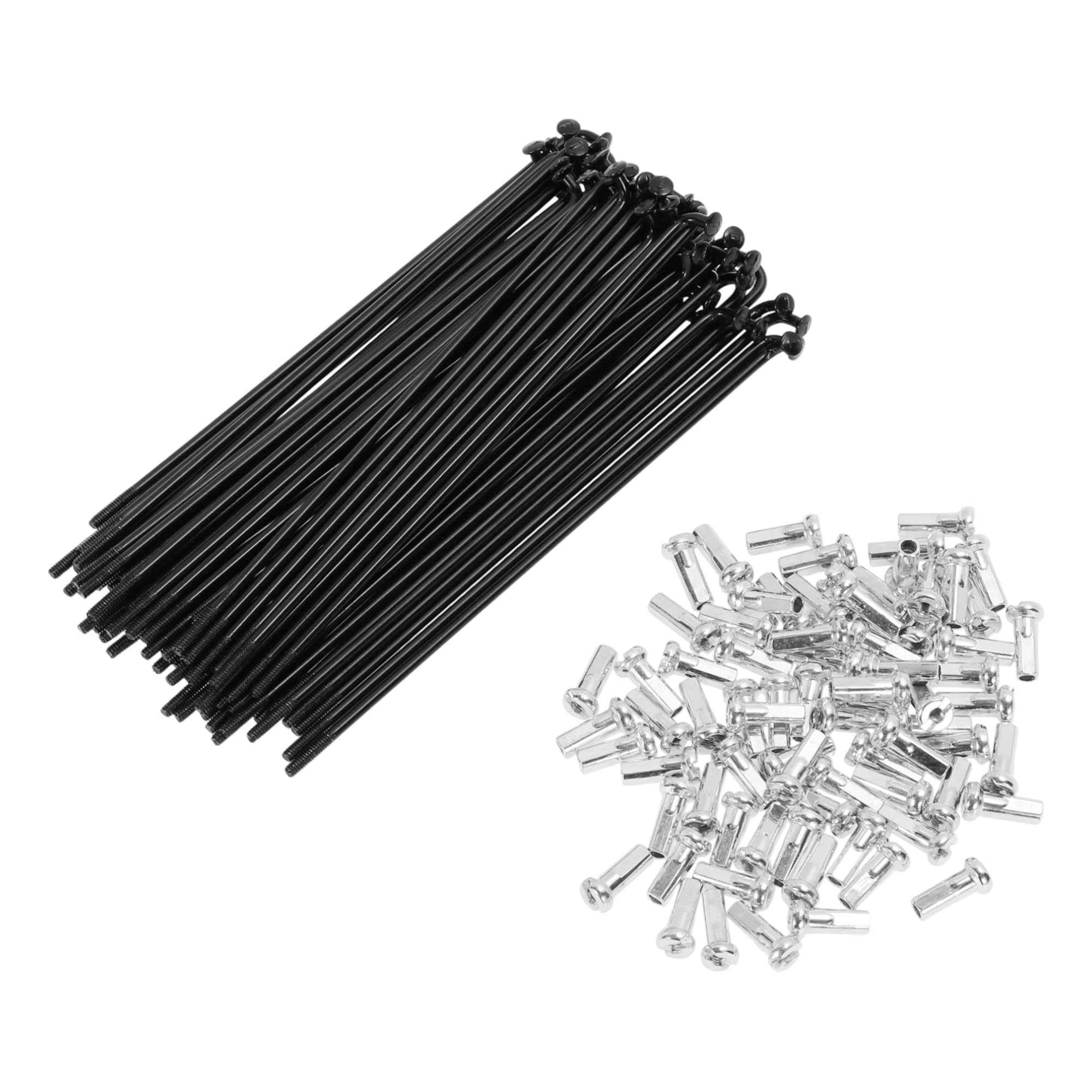 TUCKBOLD 72 Set 14G Bicycle Spokes 108mm Bike Wheel Spokes Carbon Steel Black