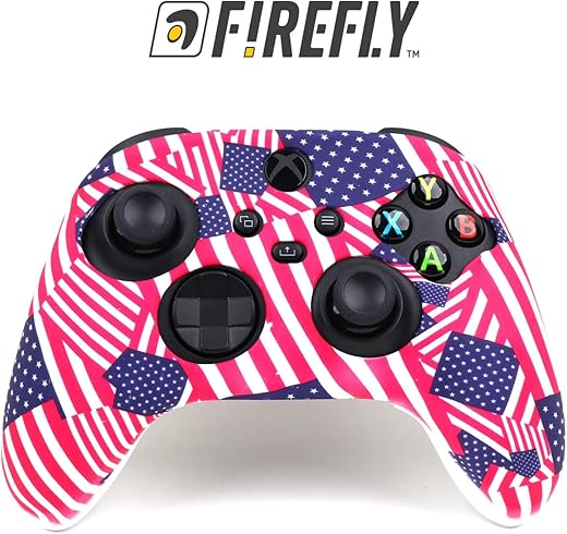 Firefly – American Flag Printed| Xbox controller Silicone case skin | Xbox silicone cover | With Anti slip Case | Scratch Resistance