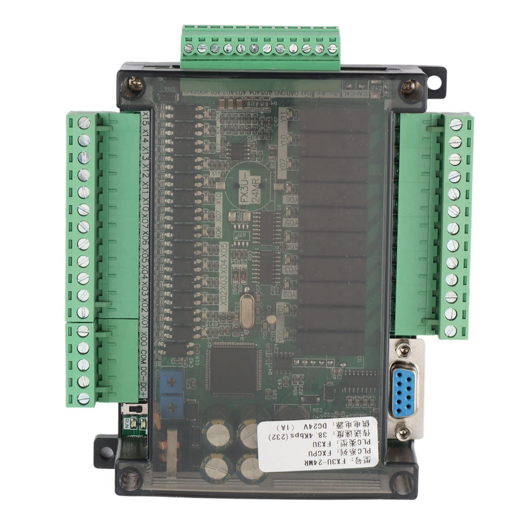 1 ensemble de cartes de contrôle industrielles FX3U-24MR haute vitesse pour ménage industriel, contrôleur programmable
