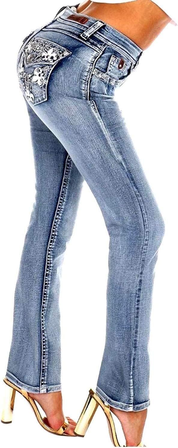 Clash/Jack David/Sexy Couture Women's Bootcut/Skinny Denim Jeans Stretch Blue