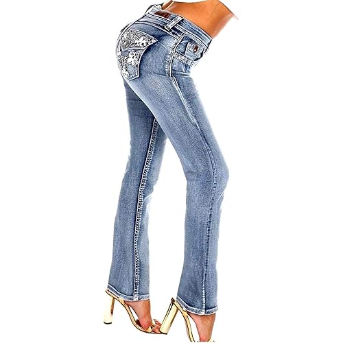 JEANS FOR LOVE Clash/Jack David/Sexy Couture Women's Bootcut/Skinny Denim Jeans Stretch Blue 11