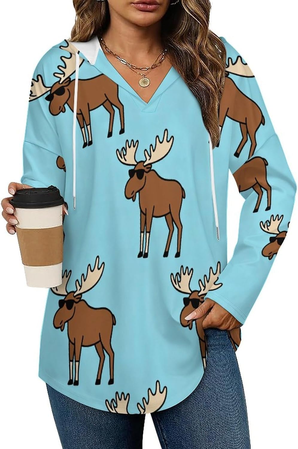 Women Fashion Tops Hoodies for Women Pullover Sweatshirts Casual Long SLeeve Shirts Loose Lightweight Workout