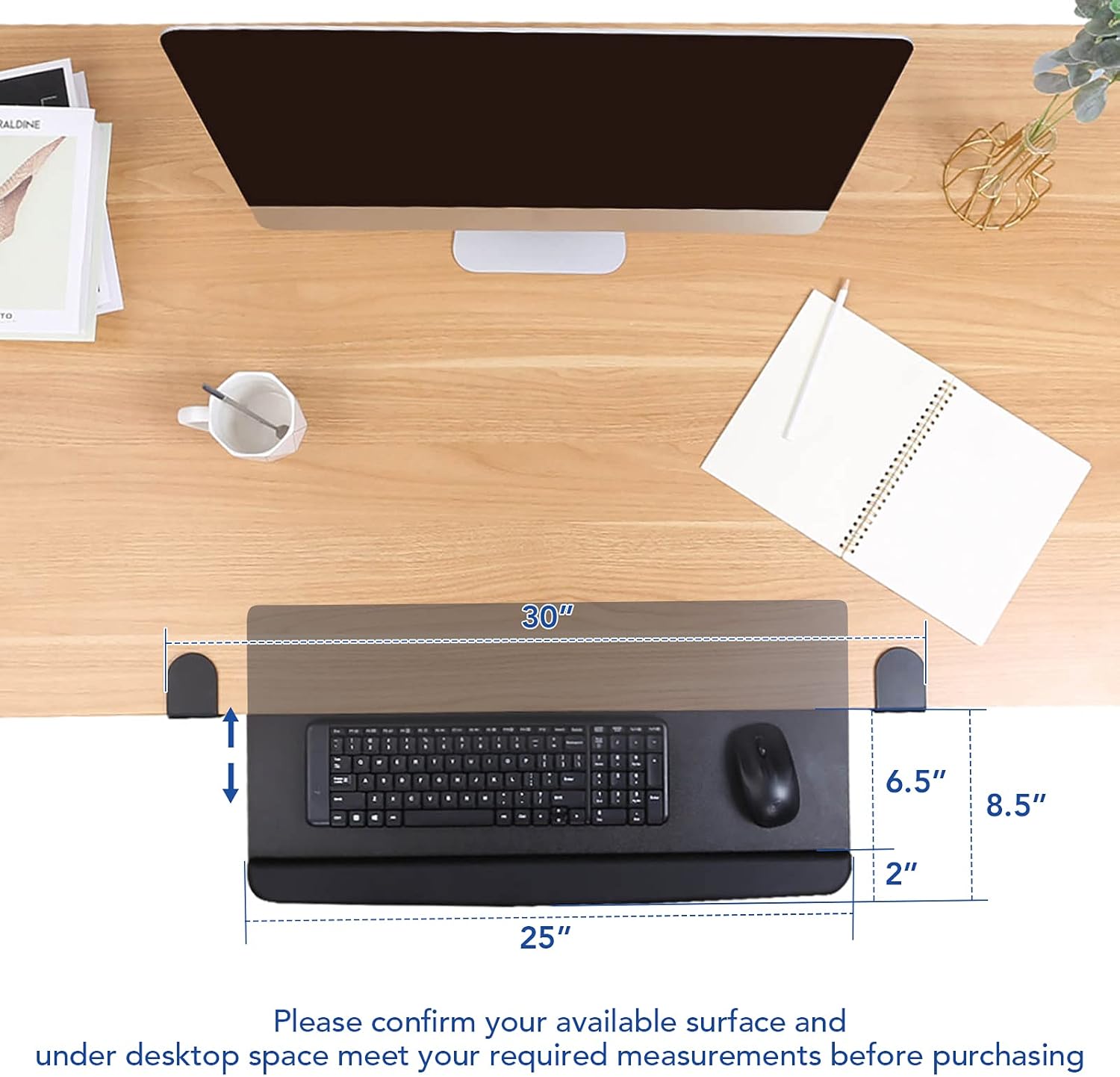 Super Cheap 🛒 FlexiSpot Large Keyboard Tray Under Desk Ergonomic 25”x 12” C Clamp Mount Clamp-On Retractable Adjustable Mouse Computer Keyboard Platform Tray Slide-Out Keyboard Drawer Shelf (Black) Buy 1 get 1 FlexiSpot Large Keyboard Tray Under Desk Ergonomic 25”x 12” C Clamp Mount Clamp-On Retractable Adjustable Mouse Computer Keyboard Platform Tray Slide-Out Keyboard Drawer Shelf (Black)