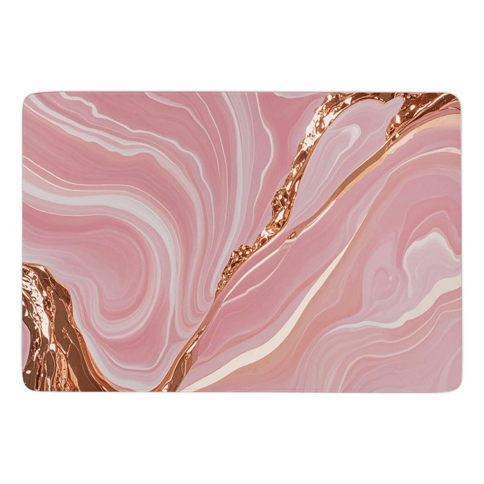 Tapis de bain antidérapant et ultra absorbant motif marbre