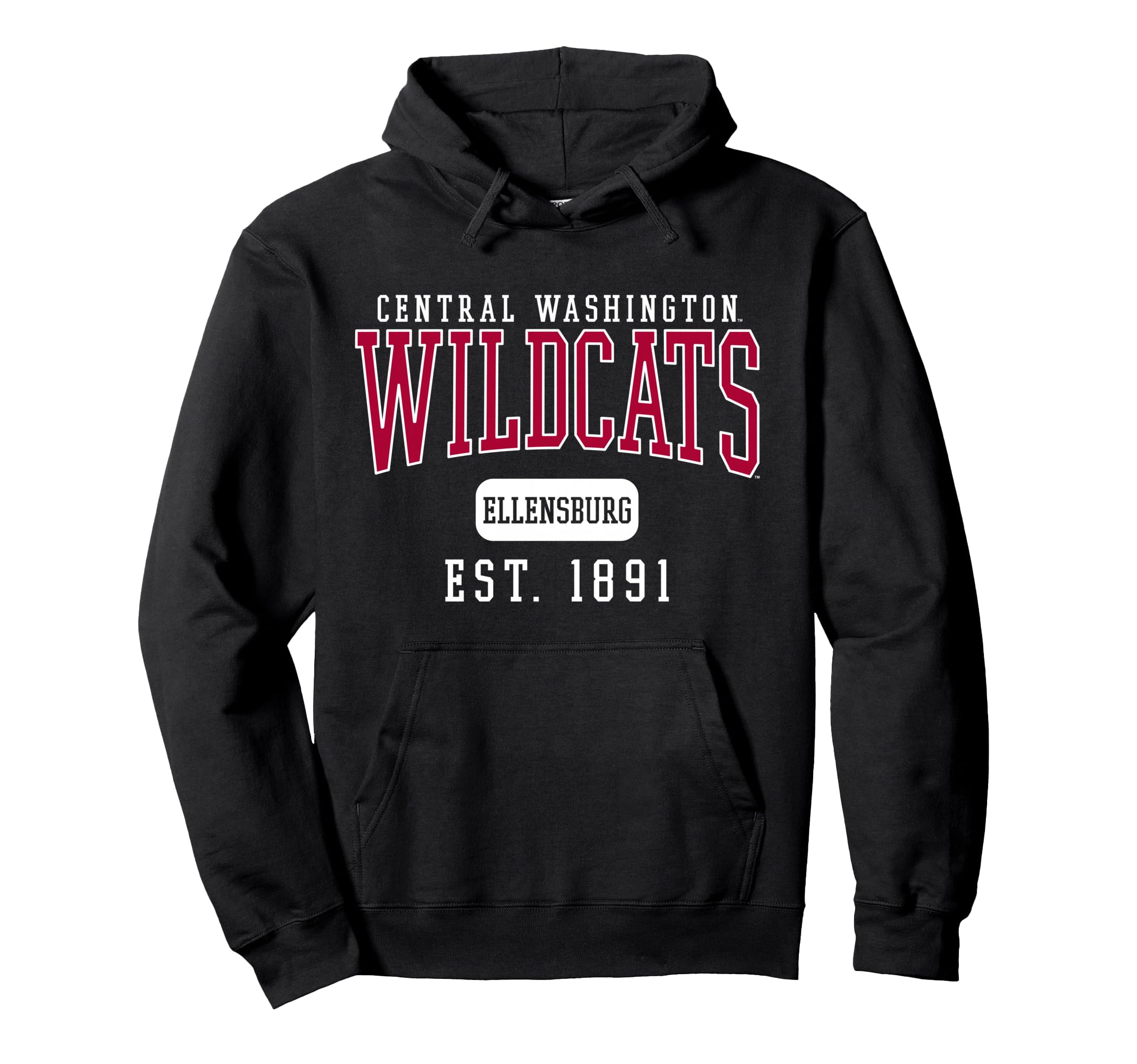 Central Washington University Wildcats Est. Date Pullover Hoodie