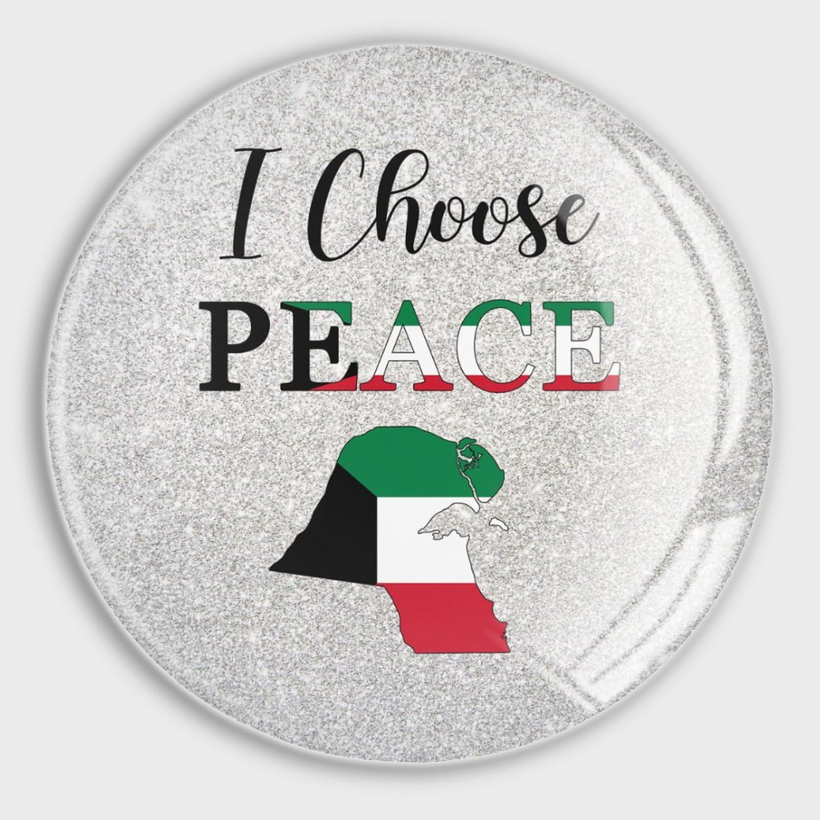 Aimants de réfrigérateur drapeau Koweït magnets en verre maison et bureau - 4 pièces