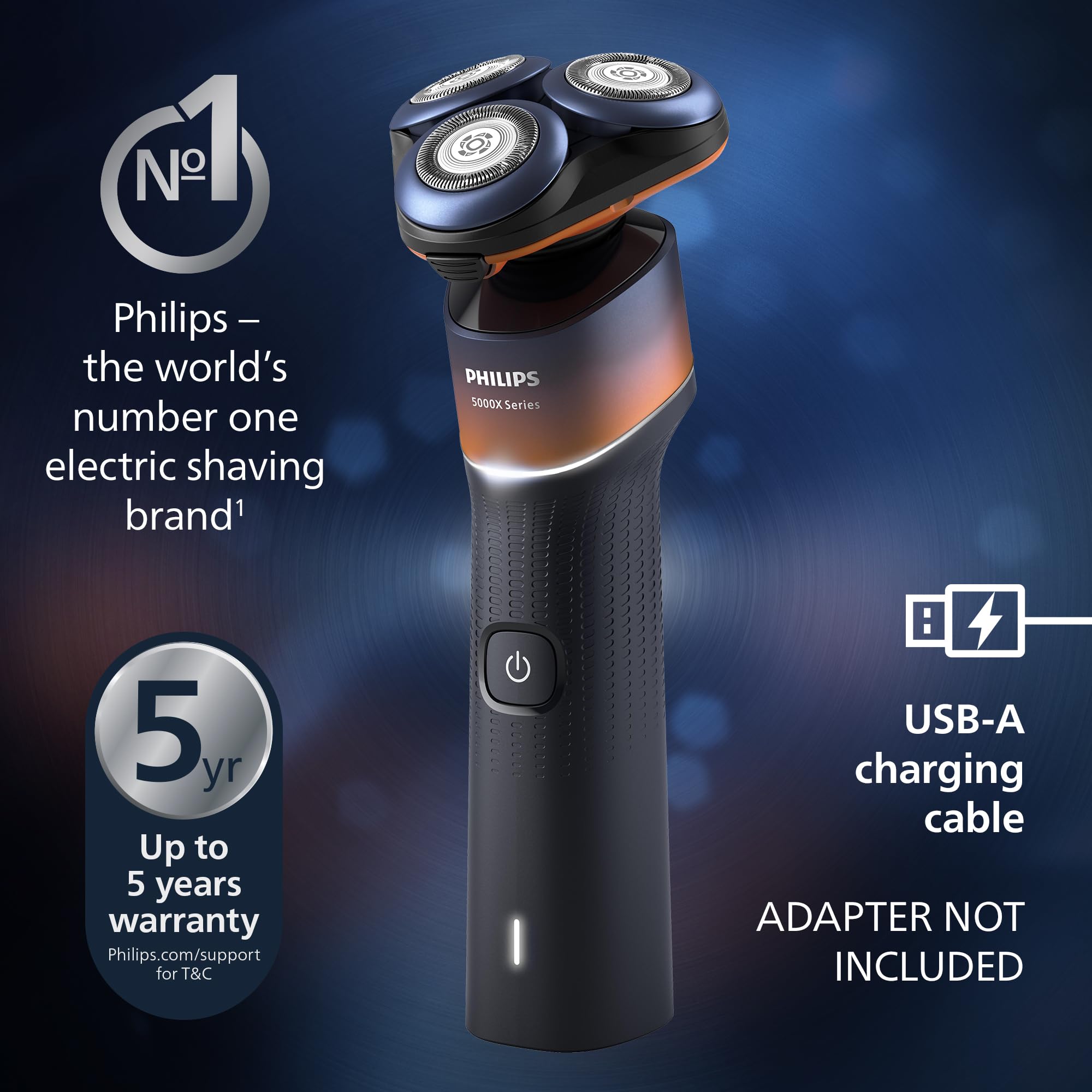 Philips Shaver Series 7000 Electric Shaver with Quick Clean Pod +