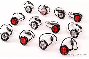 Reliable 3/4 Inch Round Red/Clear LED Marker Light Set for Enhanced Vehicle Visibility