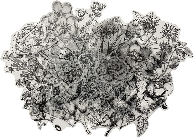 120 PCS Flower Plant Stickers