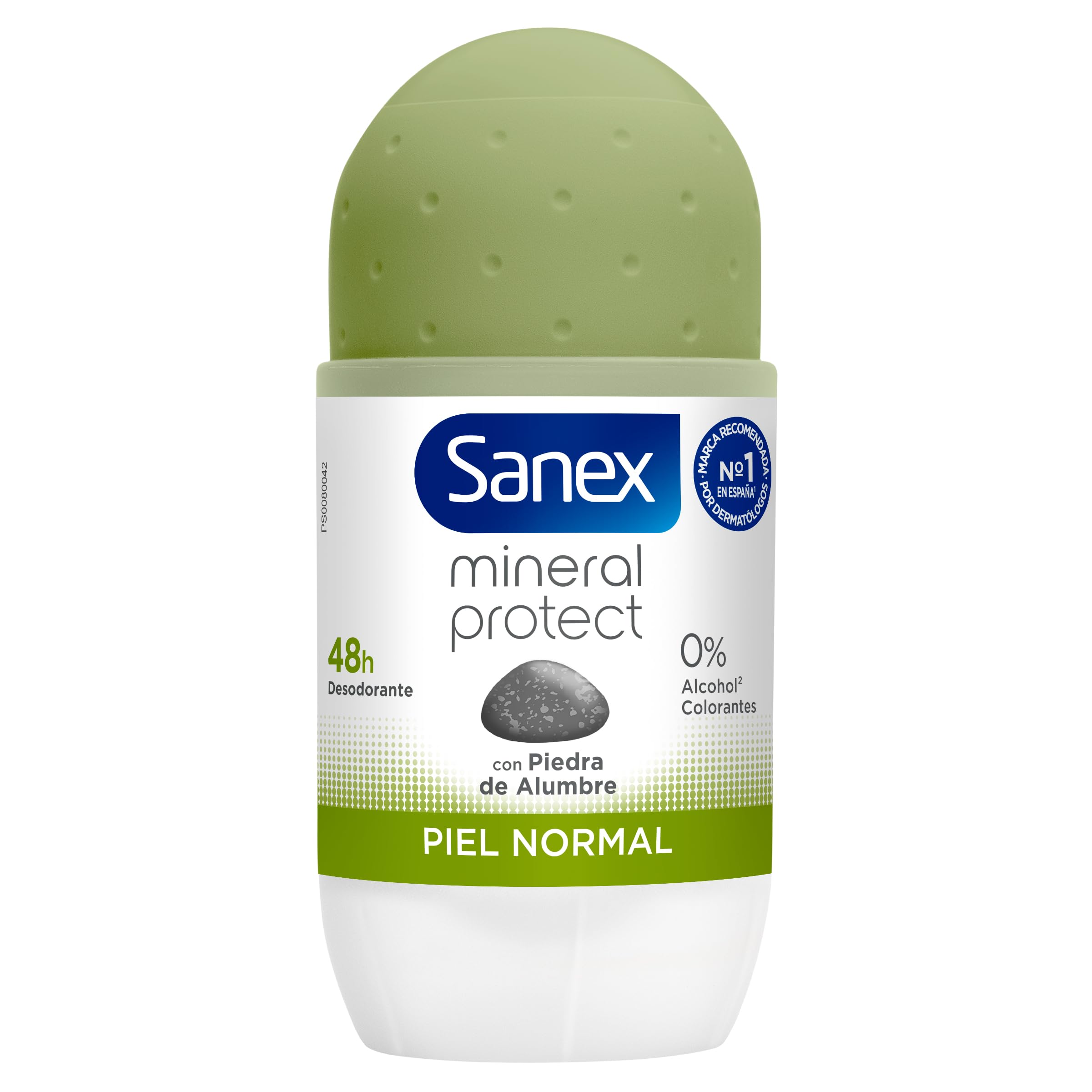 Sanex Mineral Protect, Desodorante Hombre o Mujer, Desodorante Roll-on Pack 6 x 50ml, Respeta la piel y respeta el planeta