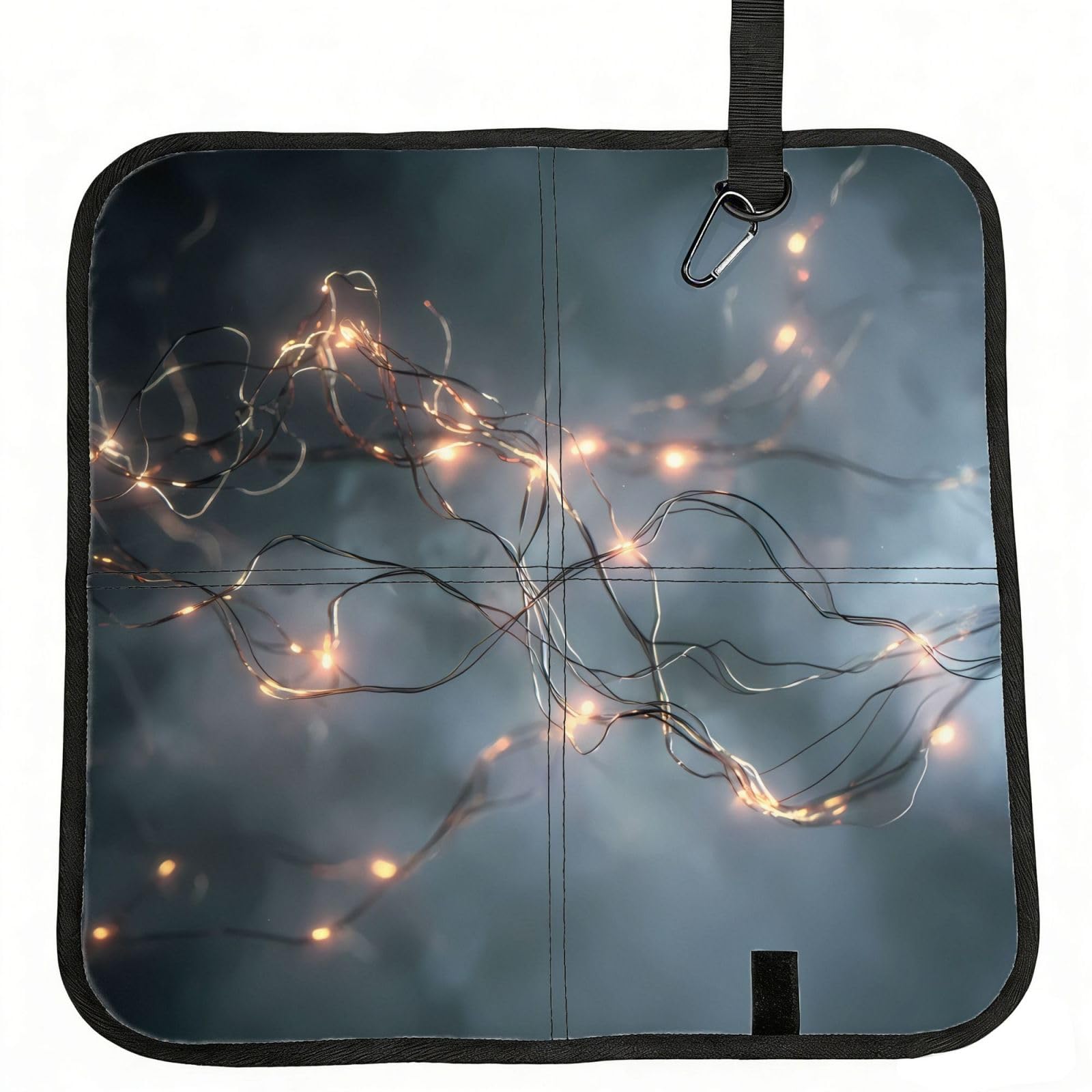 MROWYC Filament Printed Foldable Seat Cushion - Portable with Carabiner, for Stadium, Camping, Hiking
