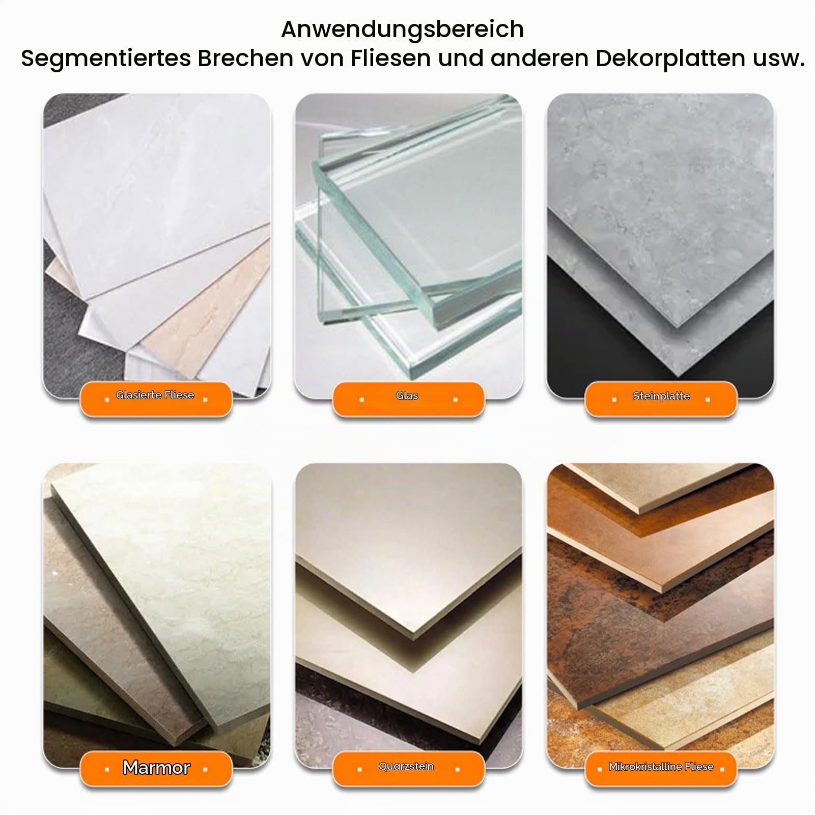 Fliesenbrechzange Großformatige Fliesen, Einstellbare Fliesenzange Fliesenbrecher Manueller Fliesenschneider Glasschneider Zange, Fliesenspalter Fliesenschneidezange FüR 1-18mm Dick Fliesen, Glas