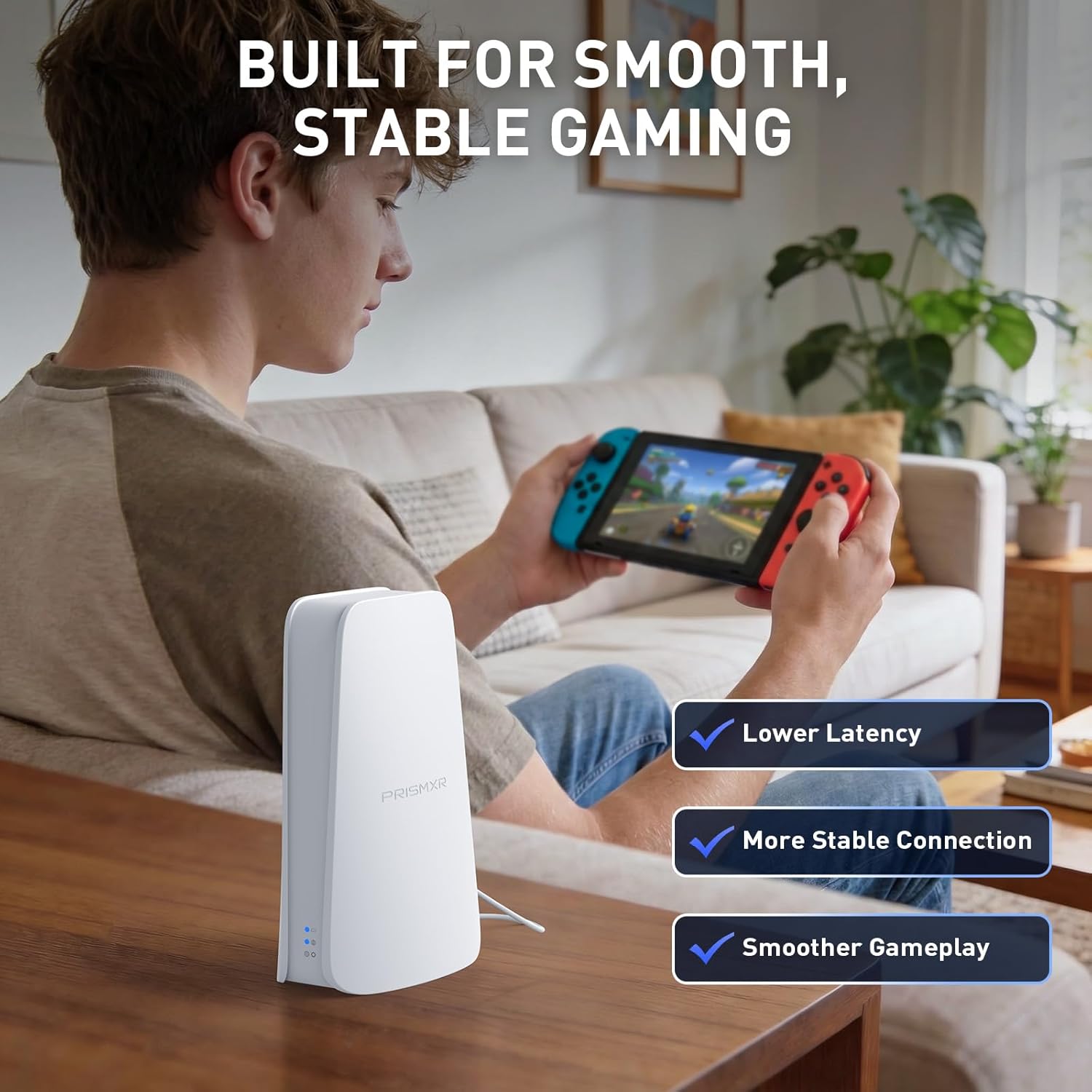 VR Router Replace Link Cable Compatible with Meta Quest 3S/3/2/Pro/Switch2, PC-VR Streaming Air Link AX1500 WiFi6, Wireless Stable and Fast (Puppis S1 Lite)