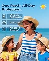Vista 6 de 80 calcomanías UV para protector solar, calcomanías de protección solar, recordatorio de volver a aplicar, saber cuándo volver a aplicar protector