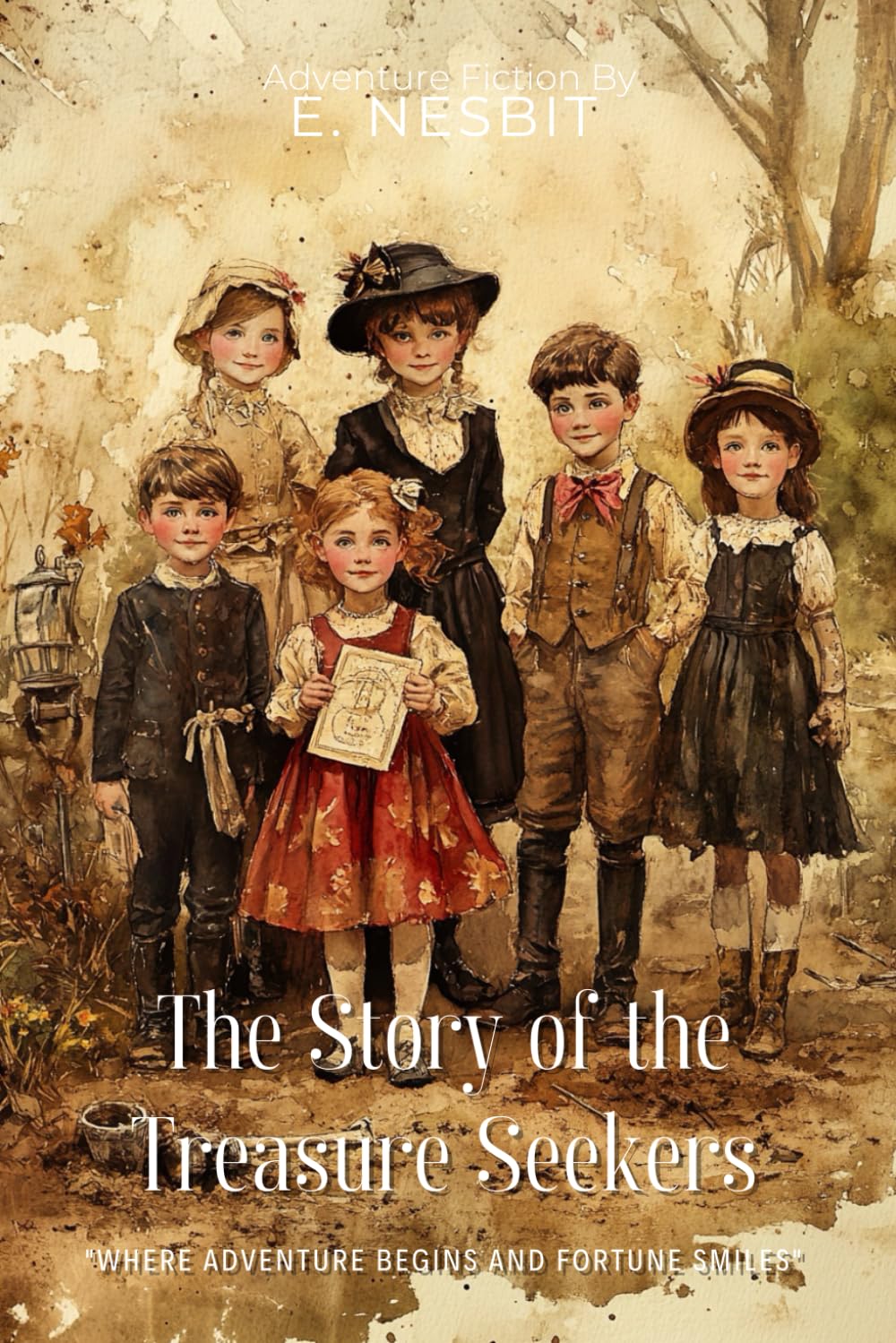 The Story of the Treasure Seekers By E. Nesbit (Illustrated & Annotated): Six Siblings' Magical Adventures in Victorian London