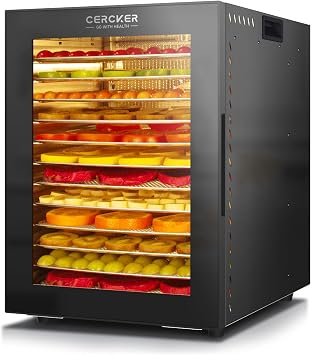 Food-Dehydrator Machine 12 Stainless Steel Trays,1000W Meat Dehydrator