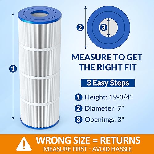 Miniatura 2 de Cartuchos de filtro de piscina C500 mejorados, compatibles con Hayward C500, CX500RE, tela resistente de 5 onzas para una filtración y durabilidad