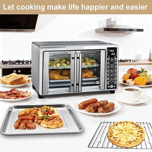 Miniatura 6 de Piezas de repuesto para horno tostador Gourmia GTF7655 GTF7460 GTF7465 GTF7520,3 en 1 bandeja cesta rack kit para Gourmia Digital Tostador Horno