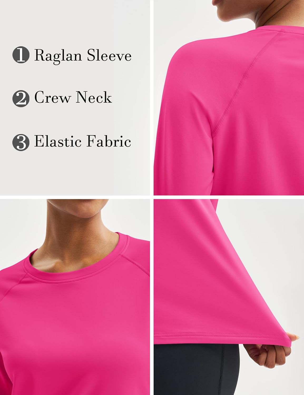 MAGCOMSEN Women's Thermal Shirts Fleece Pullover Long Sleeve Undershirt Tops Warm Workout Winter Base Layer - Image 5