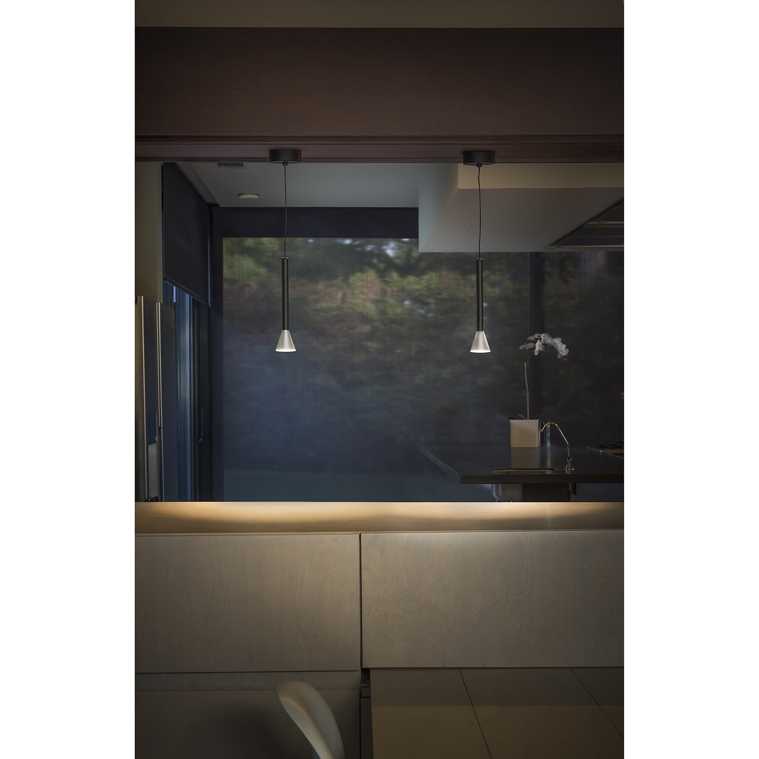 FARO BARCELONA 64222 - DANKA LED Lampada a sospensione nichel opaco