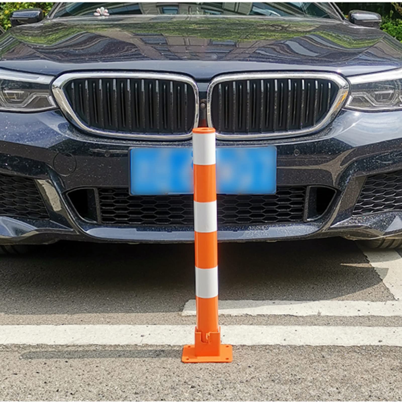 Absperrpfosten Stahl Sicherheitspoller - Gelb Pulverbeschichtet Abnehmbar