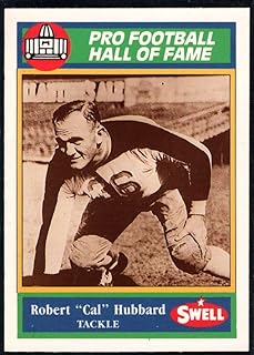 1990 Swell Greats #8 Robert Cal Hubbard New York Giants Official NFL Football Trading Card in Raw (NM or Better) Condition