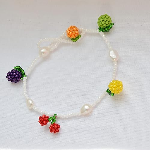 Miniatura 5 de Beaded Bracelet for women Fruits mixed charms Bracelets charms Beads lime, cherry, lemon, plum, orange