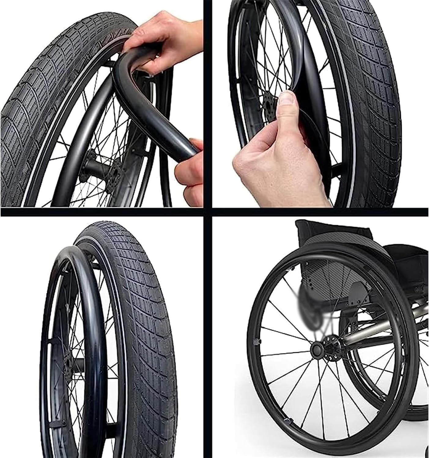 Copri Corrimano Per Sedia A Rotelle, Coperture For Bordo Di Spinta For Sedia A Rotelle Antiscivolo Resistente All'Usura Copertura Protettiva In Silicone Accessori Per Sedie A Rotelle(5,24 inches)